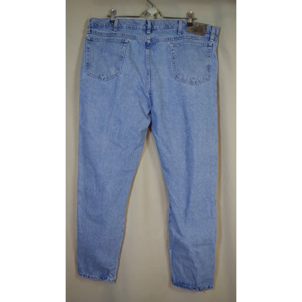 Cabelas Roughneck Men's 42x32 Light Wash Denim Jeans‎ Relaxed Fit Workwear
